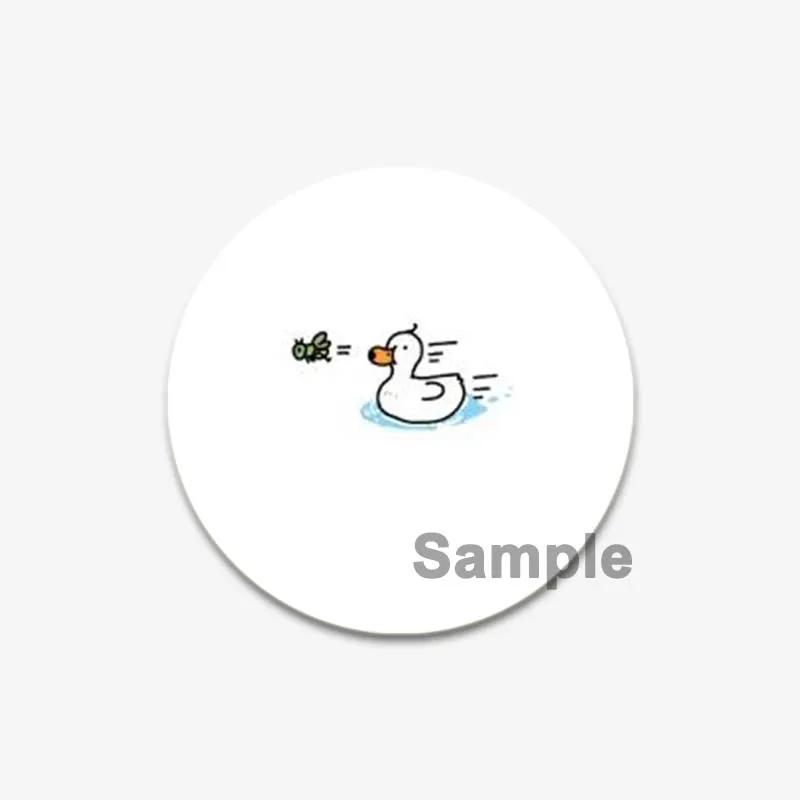 32/44/58mm Cartoon Animal Simple Drawing Badges Frog/ Cat/Squirrel/Lizard, Duck Art Brooch Backpack Decor Accessories Gifts Pins