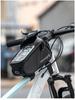 DTUCYCLE Waterproof Top Tube Bicycle Bag with Touch Screen Phone Holder