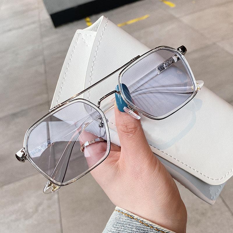 Vintage Retro Women Sunglasses Korean Fashion Double Bridge Sun Glasses Men Fishing Driving Unisex