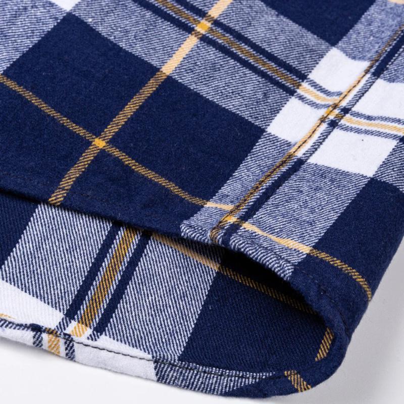 11XL / 160KG Flanellhemden Herren Große Größe Kariert Langarm 100% Baumwolle Kariert Elegante Hemden Mann Freizeitkleidung Plus Übergröße