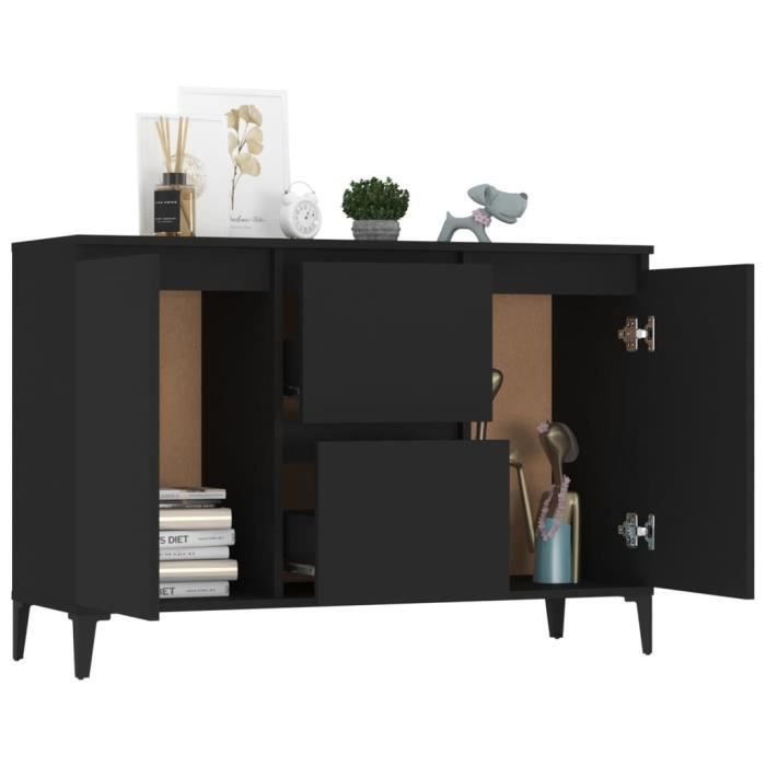 VidaXL Black Buffet 104x35x70 Cm Engineered Wood 806113