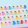 200/100 Luminous Mini Glitter Ducks With Glasses Miniatures Duck Micro Landscape Diy Accessories Mini Ducks Home Diy Craft Decor