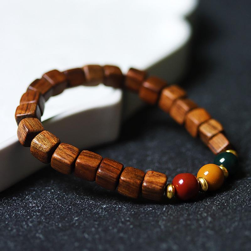 Top Grade Natural Fragrance Bracelet Lightweight Attractive Jewellery Met Kralen Smooth Design Modern Wooden Bead Bracelet