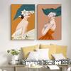 Abstract Flower Women Posters and Prints Sexy Lady Wall Art Decorative Paintings Nordic Canvas Pictures for Interior Home Decor