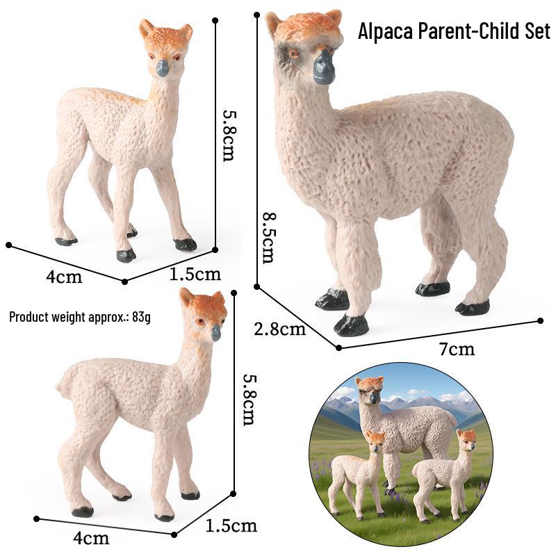Wild Safari Animal Figurines: Giraffe, Elephant, Rhinoceros, Brown Bear, Tiger, Lion, Leopard, Hippopotamus - Solid Cognitive Toys