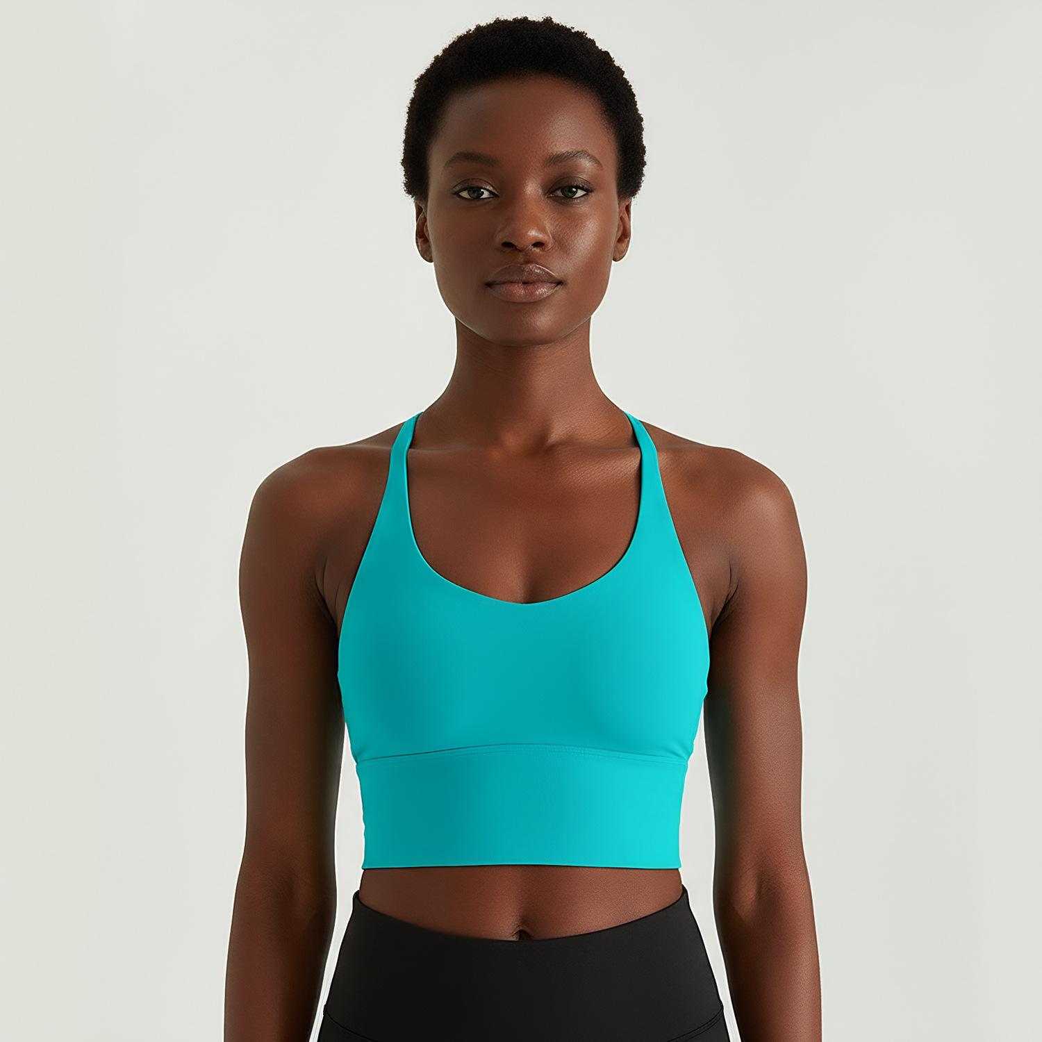 

Многоцветный спортивный бюстгальтер с перекрестной спиной, ударопрочный, для йоги и бега Extra Large