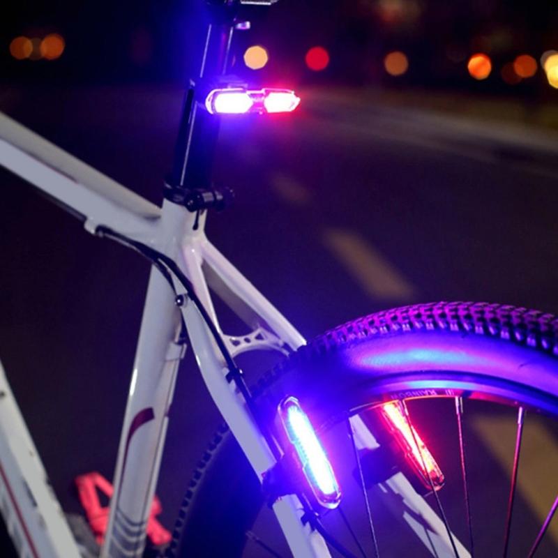 USB Rechargeable Bike Flashlight Lamp Safety Warning Taillight LED Bicycles Watertight Tail Light, Bicycles Rear Light
