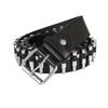 Unisex Punk Bullets Belt PU Leather Belt Adjustable Body Decoration Belt Gothic Rock Wild Holiday Costume Accessories Gifts
