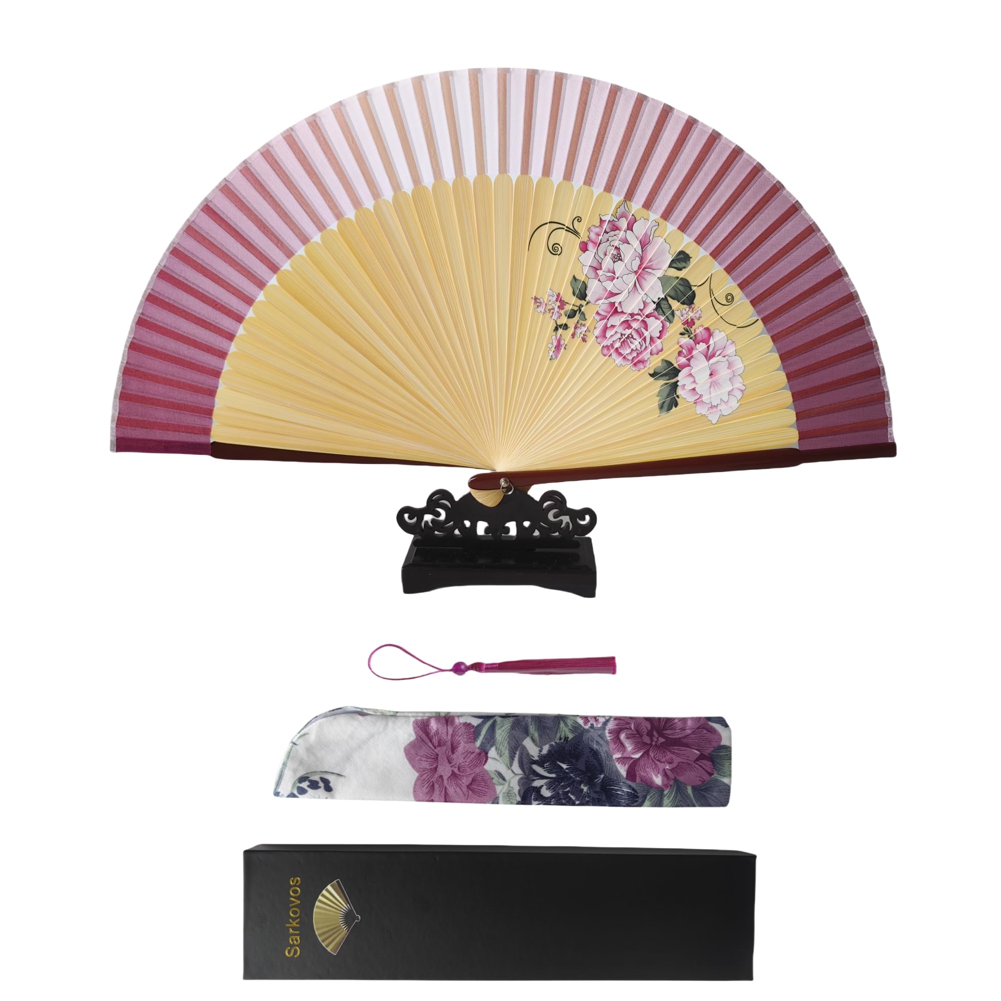 

Сарковос Складной Натуральный Японский Идеально подходит для Юката и Летнего Теплового удара Премиум Идеальный подарок для фейерверка Стильный Японский Элегантный Сувенирный Веер