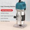 800W High Power Electric Trimmer Handheld Wood Slotting Trimming Machine DIY Woodworking Carving Power Tools
