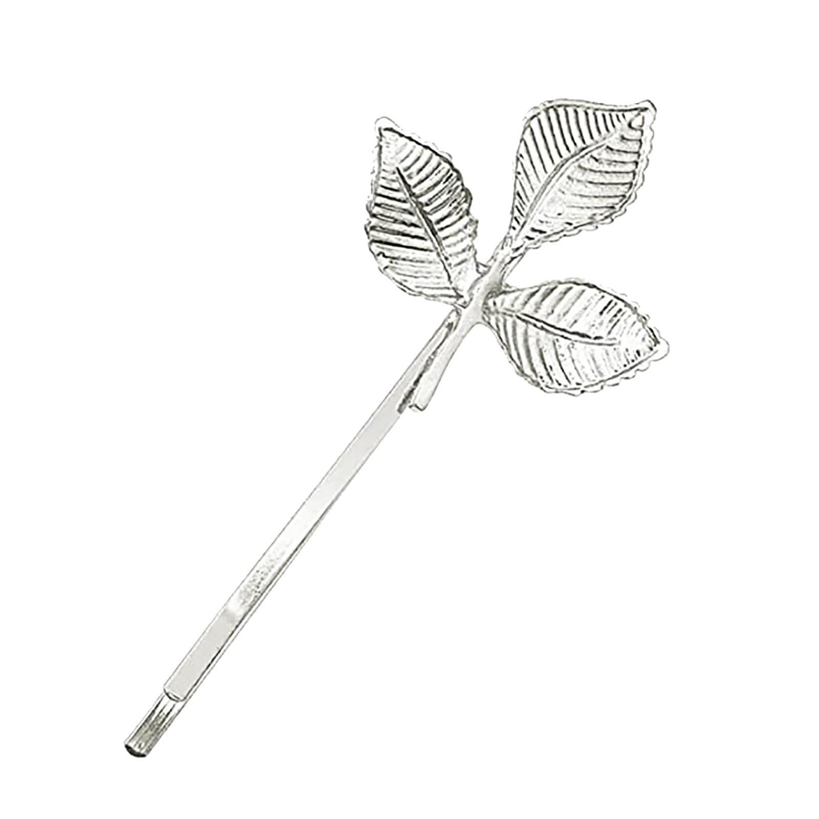 

Корейский изысканный и игривый головной убор с металлической шпилькой в ​​европейском и американском стиле C серебряный