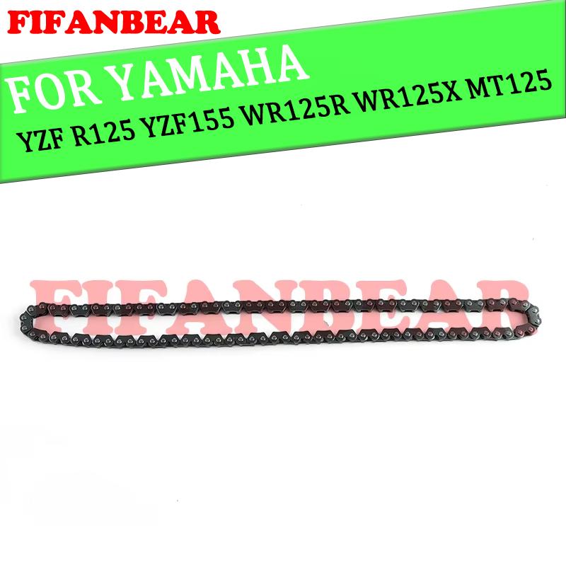 Motorcycle Crypton Engine Cam Link Belt for Yamaha YZF R125 R15 MT125 WR125 R/X X-MAX 125 Tricity 125 150 Camshaft Timing Chain