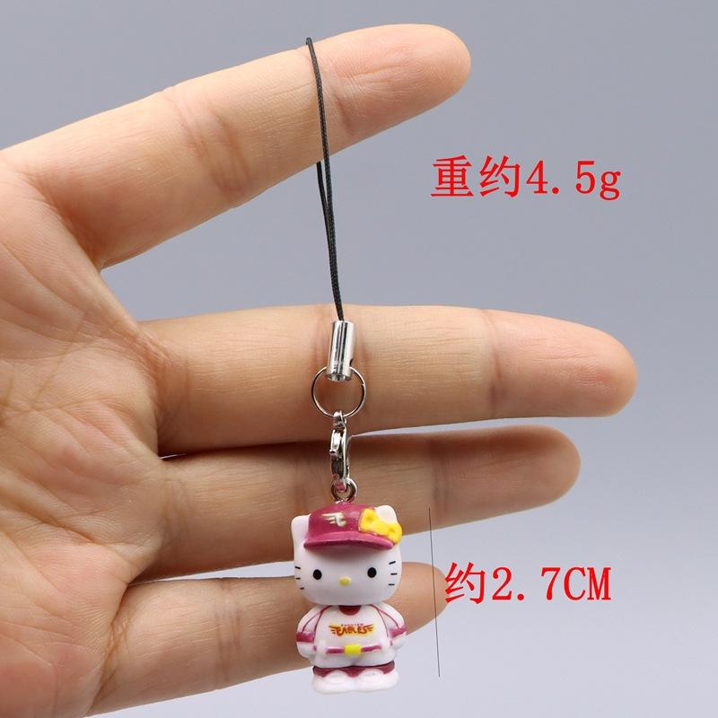 kawaii Hello Kitty Toy Pendant Cute Cat Phone Case Decorative Necklace Pendant Kawaii Women Accessories Festival Gifts