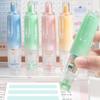 1Pc Press Dot Glue Correction Tape Manual Account Dispensing Pen Press Type Double Sided Tape Pen Stationery Transparent Glue