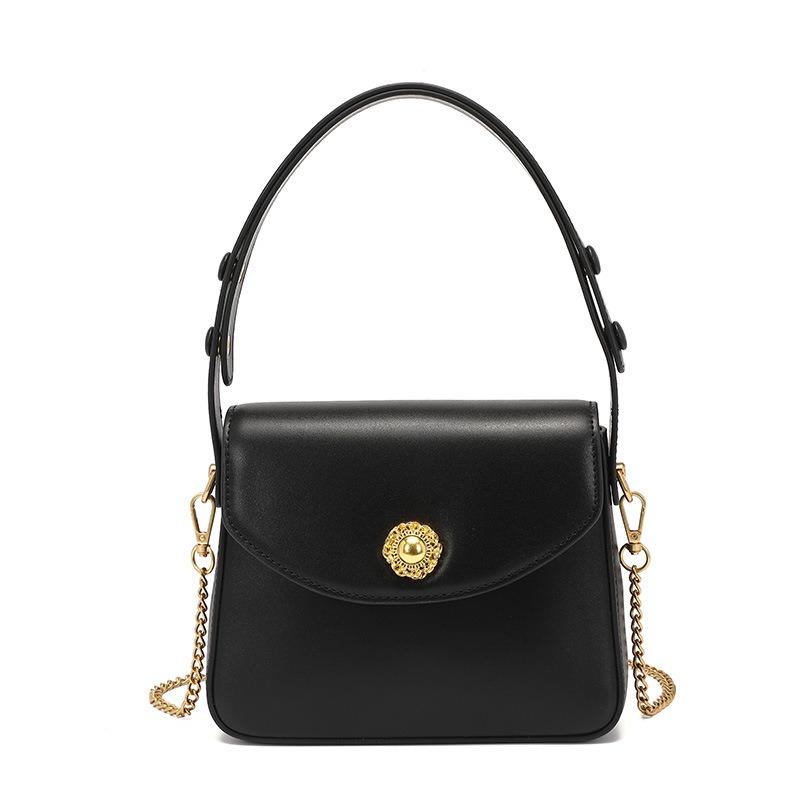 

Кожаная сумка модная сумка для помады кожаная сумка Bacchus на плечо свадебная сумка нишевая 20X5X16cm чёрный