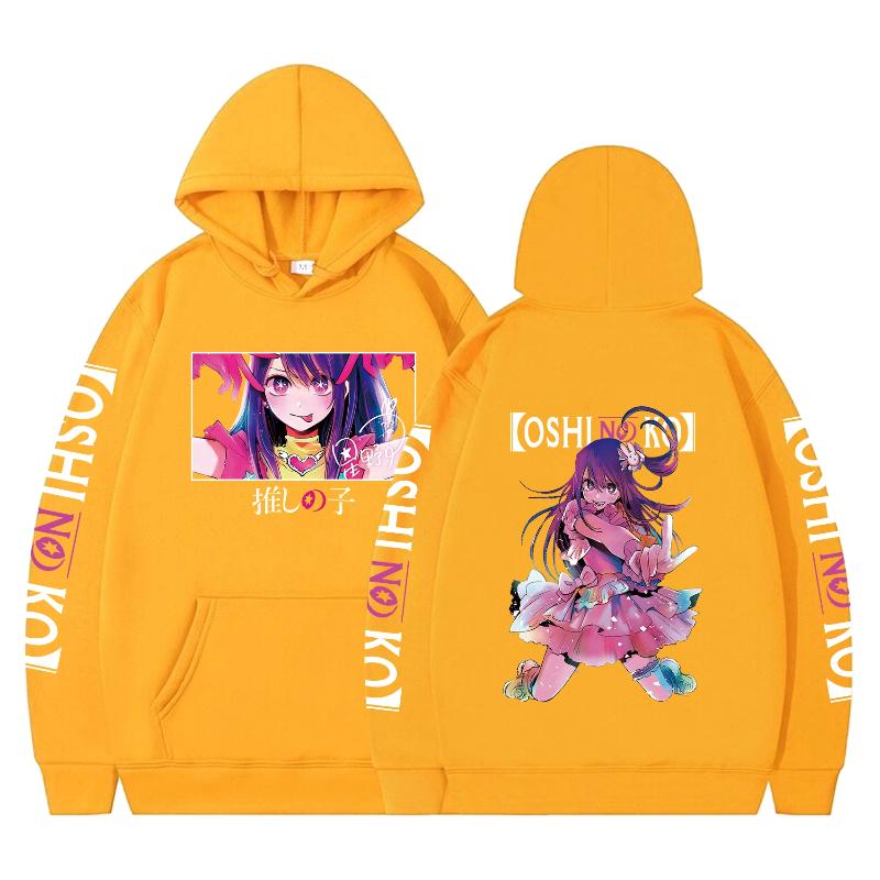Ανδρικά Και Γυναικεία Oshi No Ko Anime Manga Μπλούζες Φούτερ με Vintage Εκτύπωση Harajuku Φούτερ Oversized Streetwear Φούτερ Ουδέτερη Μόδα
