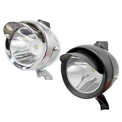 NOTRE Cannonball Light with On/Off Switch, Retro Design, Energy-Saving, High-Brightness LED, Two Mounting Brackets, Battery-Operated (Steel Silver)