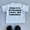 American Y2K Retro Style Beautiful Love My Energy Men's T-shirt Summer New Retro Fashion Men's and Women's Streetwear