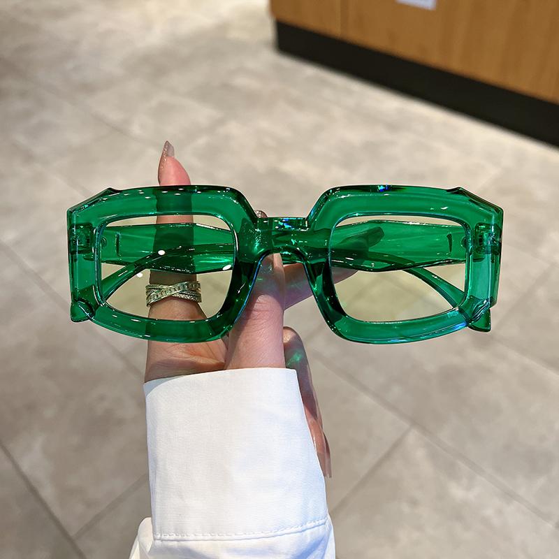 KAMMPT Oversized Men Women Sunglasses New In Fashion Vintage Square Shades Retro Luxury Brand Design Candy Color UV400 Eyewear