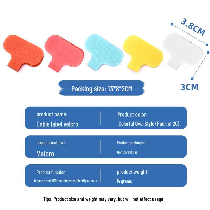 Nylon Self-Adhesive Cable Management Strap, Writable, Multifunctional Cable Tie Strap