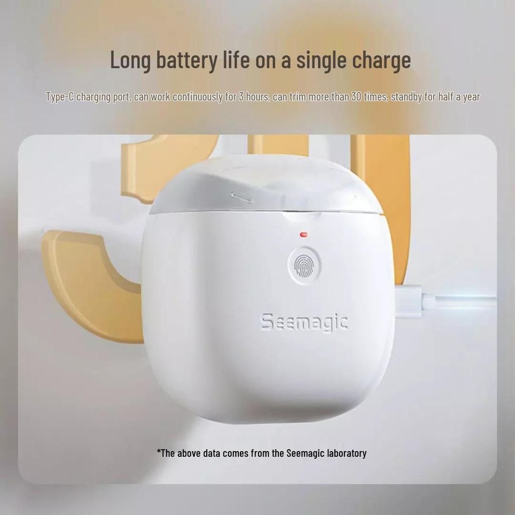 Seemagic Automatischer elektrischer Nagelknipser: Tragbarer Trimmer für Nägel von Senioren & Babys