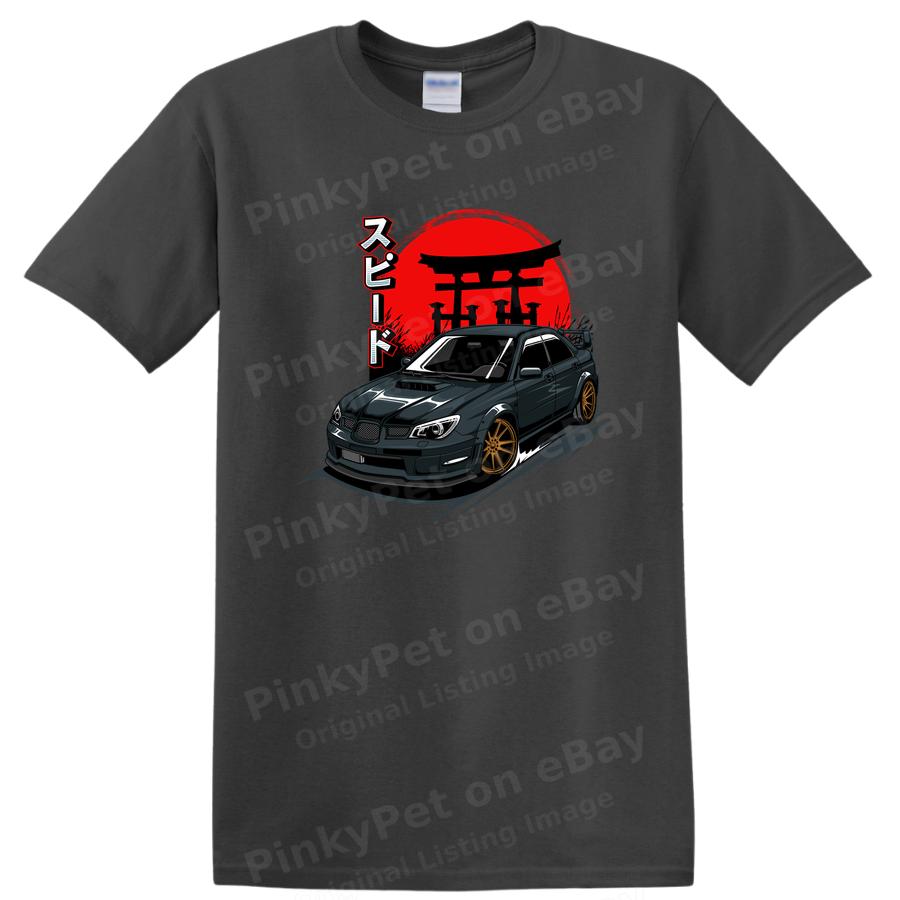 Speed Car Graphic T Shirt Japanese Style Race Tee Vintage Automotive Art