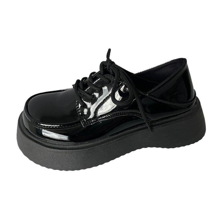 Leather Shoes for Women In Summer 2024 New Japanese Style Versatile Thick Soled Retro Single Shoes with a Sense of Luxury