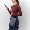 Mini-Schultertasche für Smartphones, Größe S [BRILLANTE FARBEN], Damen, klein, Crossbody-Tasche, Umhängetasche, (grau)