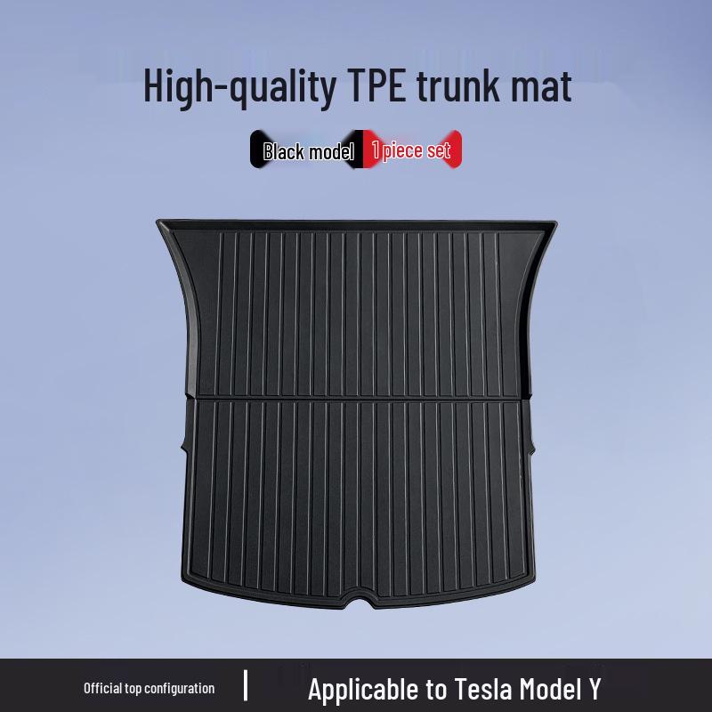 Tesla Model 3/Y Updated TPE Trunk Mats - Front & Rear, Protective Accessories for Retrofit.
