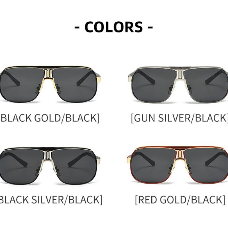 Premium Retro Oversize Style Polarized Glasses, for Men Women Casual Business Outdoor Sports Party Vacation Travel Driving Fishing Supply Photo Prop