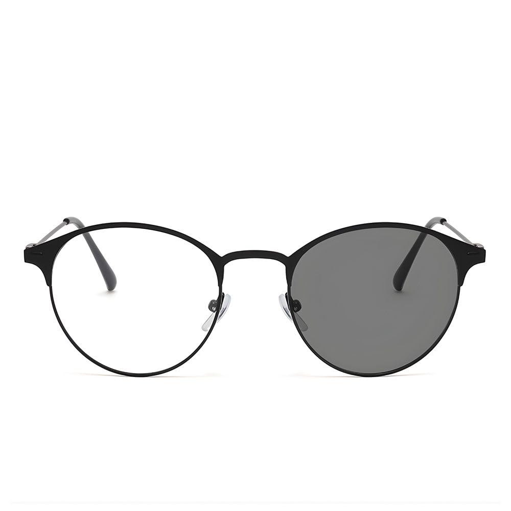 

FEISEDY Модные фотохромные термонтные очки для мужчин и B1255, меняющие цвет, линзы, стиль, для использования в помещении/на улице, с диоптриями, чёрный