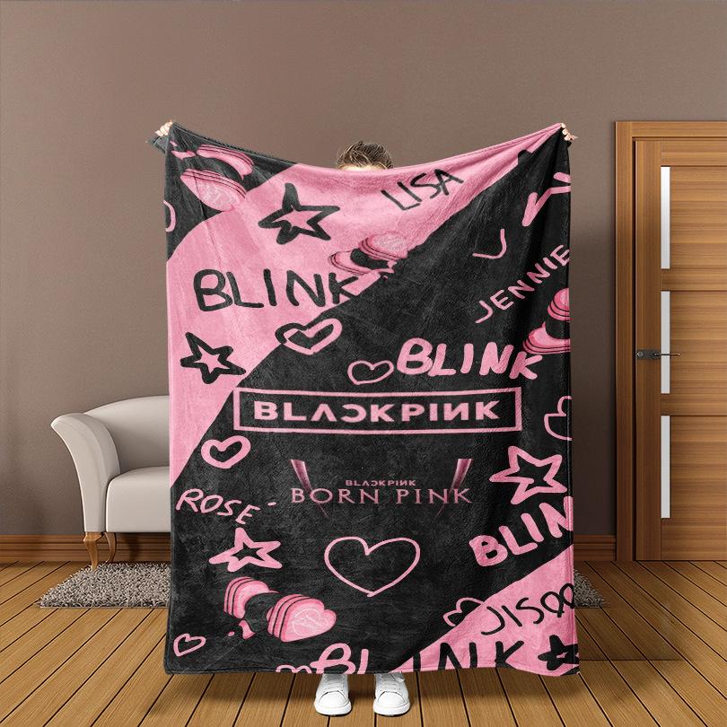 K-P Men'S Picture Girl Group Witch Hunter Group Peripheral Printing Blanket Flannel Comfortable Soft Blanket, Welfare Blanket, Gift Blanket