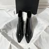 Autumn Winter Pointed Toe Women Thin Heel Ankle Boots Street Style Party Stripper Short Botas Mujer