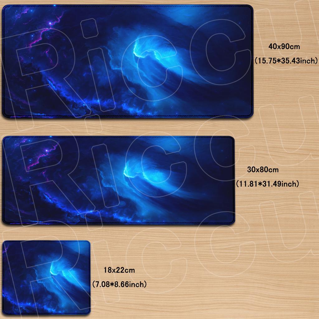 Computer Big Mousepad 40x90cm Cosmic Space Starry Sky Mouse Pad Gamer Non-Slip Carpet Xxl Laptop Durable Rubber Mouse Mat