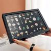 Dustproof Storage Box Peripheral Brooch Badge Display Case Jewellery Organizer Pin Display Box