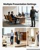 Podium Stand, Adjustable Height Acrylic Lectern Mobile Laptop Desk, for Schools, Churches and Events, 109-118 cm, Clear Portable Presentation Lectern