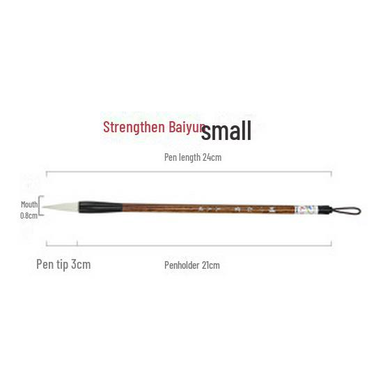 Wolf and Goat Hair Brushes for Primary School Calligraphy – Large, Medium, Small Solid Wood Brushes