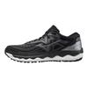 Mizuno Wave Sky 4 Stoff Synthetisches Leder Sport Schnürschuhe Rutschfest Abriebfest Atmungsaktiv Low-Top Freizeitschuhe Herren Sneaker Schwarz J1GC200237