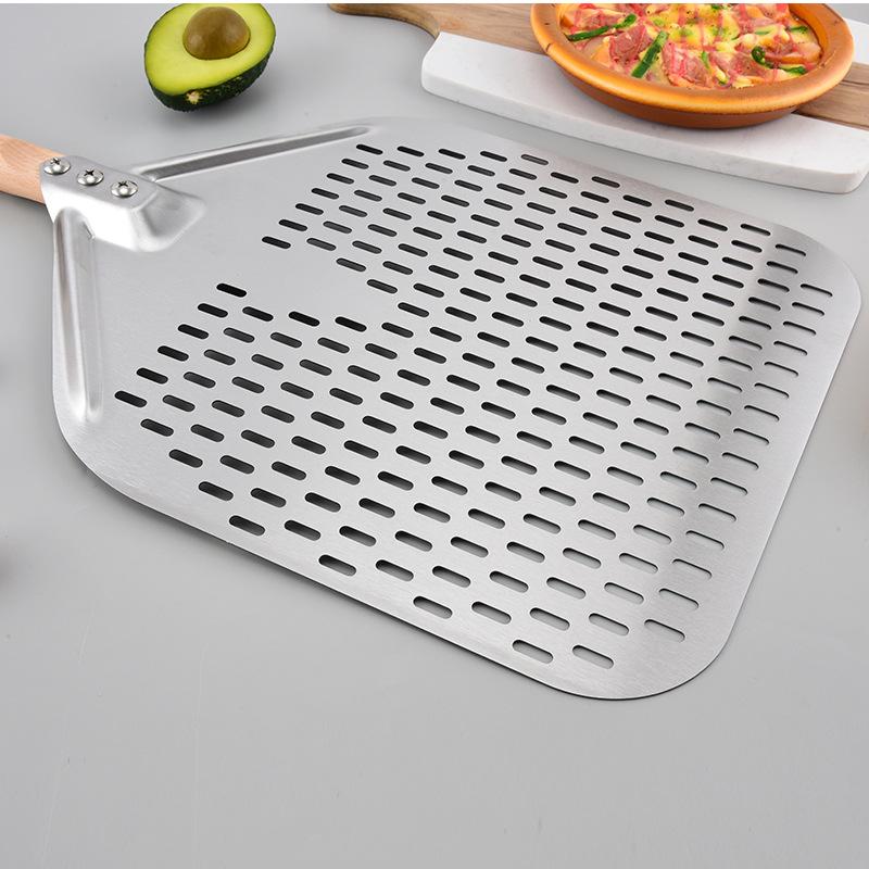 Detachable Stainless Steel Pizza Peel for Baking and Cake Flipping