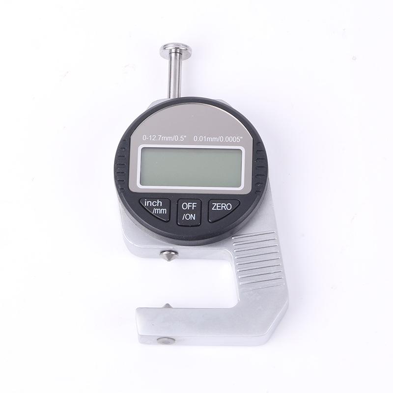 High-Precision Digital Thickness Gauge 0.001 Micrometer for Measuring Wall Thickness, Paper, Film, and Leather. Digital Flat Head 0-12.7