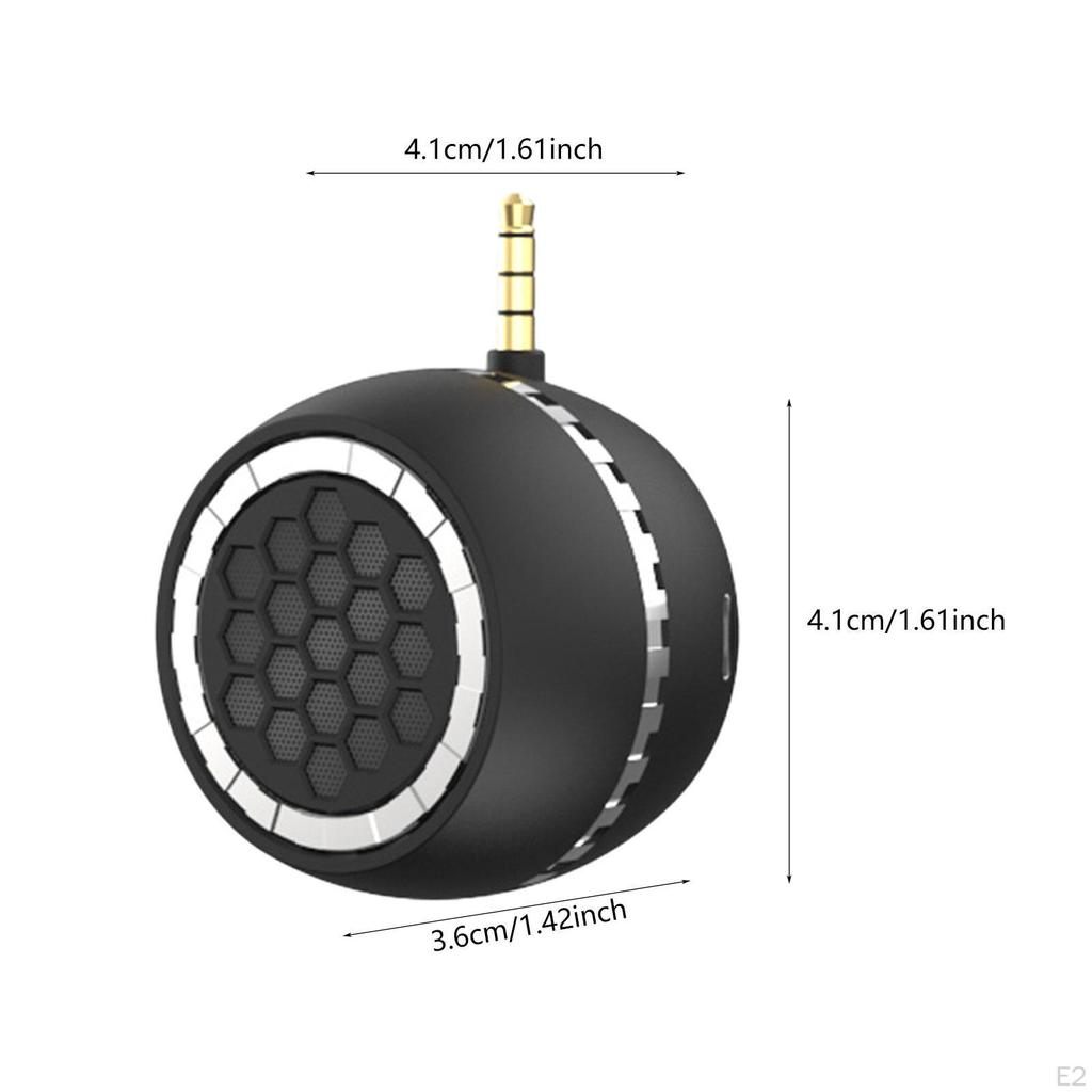 Mini Phone Speaker Amplifier 3.5mm AUX Input Plug and Play Line In for Cell