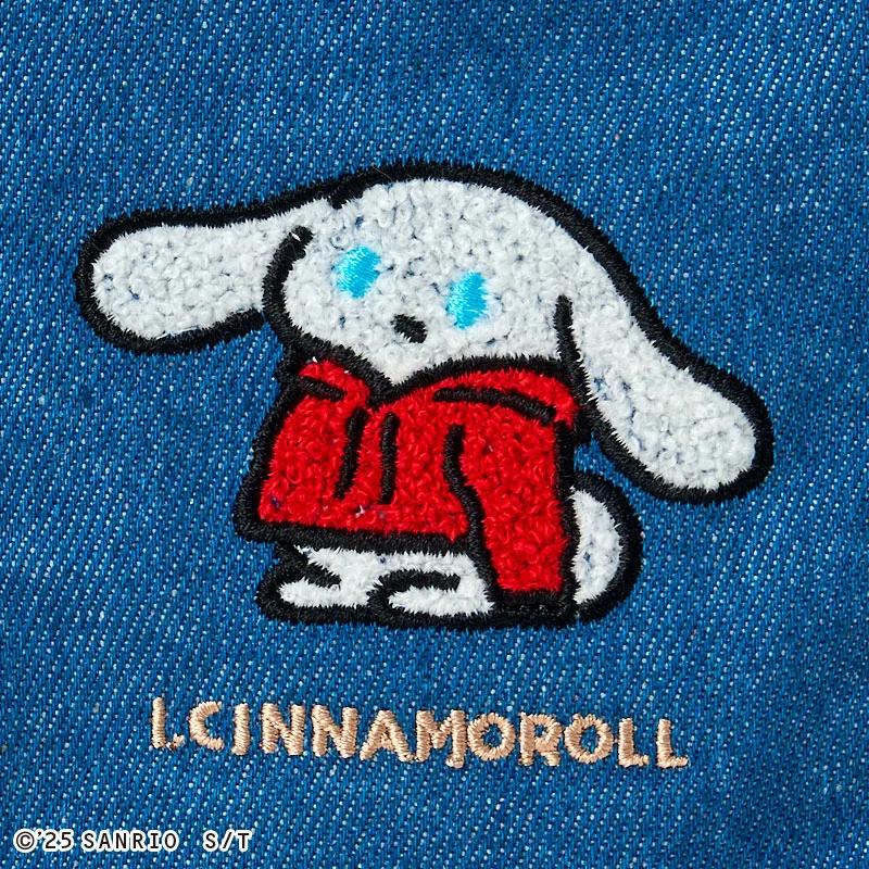 Sanrio I.CINNAMOROLL Sagara Embroidery Square Pouch ( Light Blue ) Japan NEW