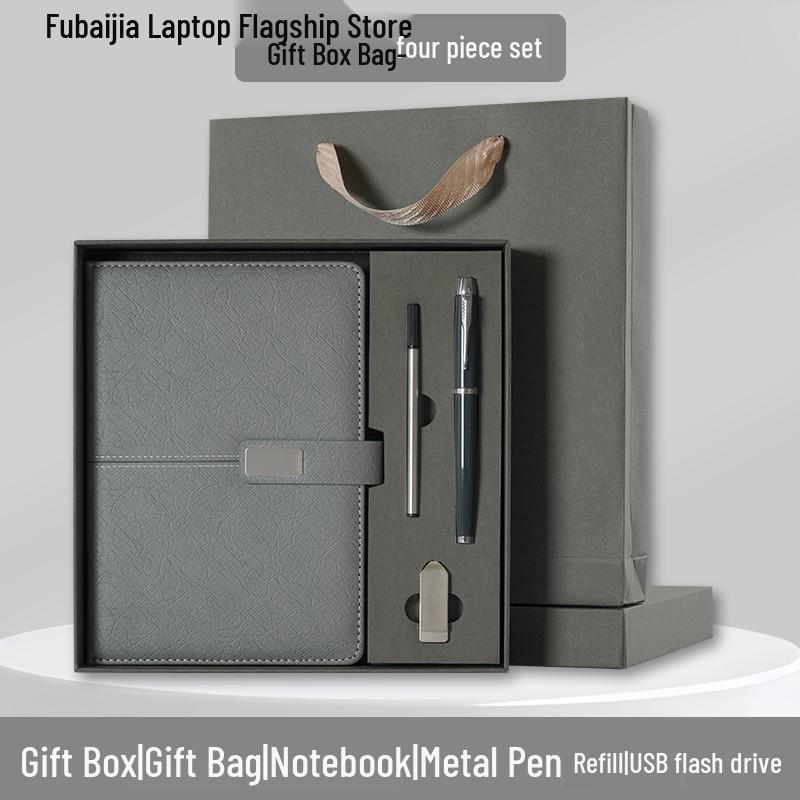 Luxury Oil Paper Texture Notebook Set: Custom Diary, Memo Pad & Gift Box with Optional Logo Printing. Perfect for Corporate Souvenirs.
