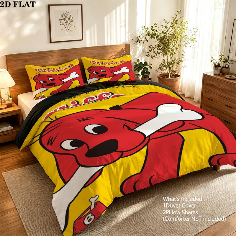 Pimpa Bedding Quilt Set Quilt Cover Pillowcase Home Decoration Birthday Gift (1 * duvet cover + 2 * pillowcase, without core)