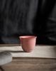Pinkish Green Celadon over Red Clay Small Gongfu Tea Cup Handmade Chinese Ceramic for Women Collectors Gift