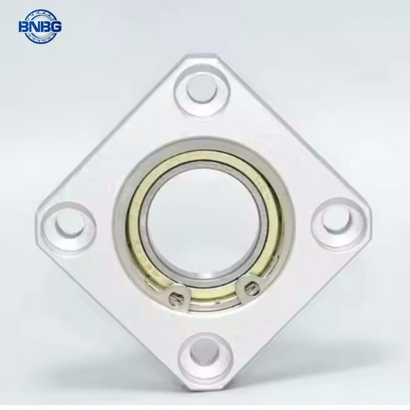 1pcs Flange Square Housing Single Bearings with Housings Bearing seat assembly Direct Mount Unbuckled ring in stock
