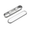 Caixa de Armazenamento Portátil de Aço Inoxidável para Talheres Porta-Escova de Dentes de Viagem Estojo Compacto Durável para Utensílios de Estudante com Tampa Segura