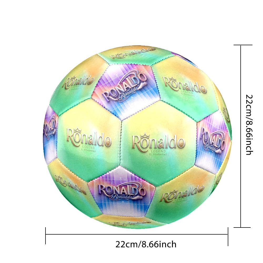 Ronaldo's Legacy Sports Size 5 Soccer Ball Machine-Stitched Indoor/Outdoor Universal Football Surprise Collection Gift