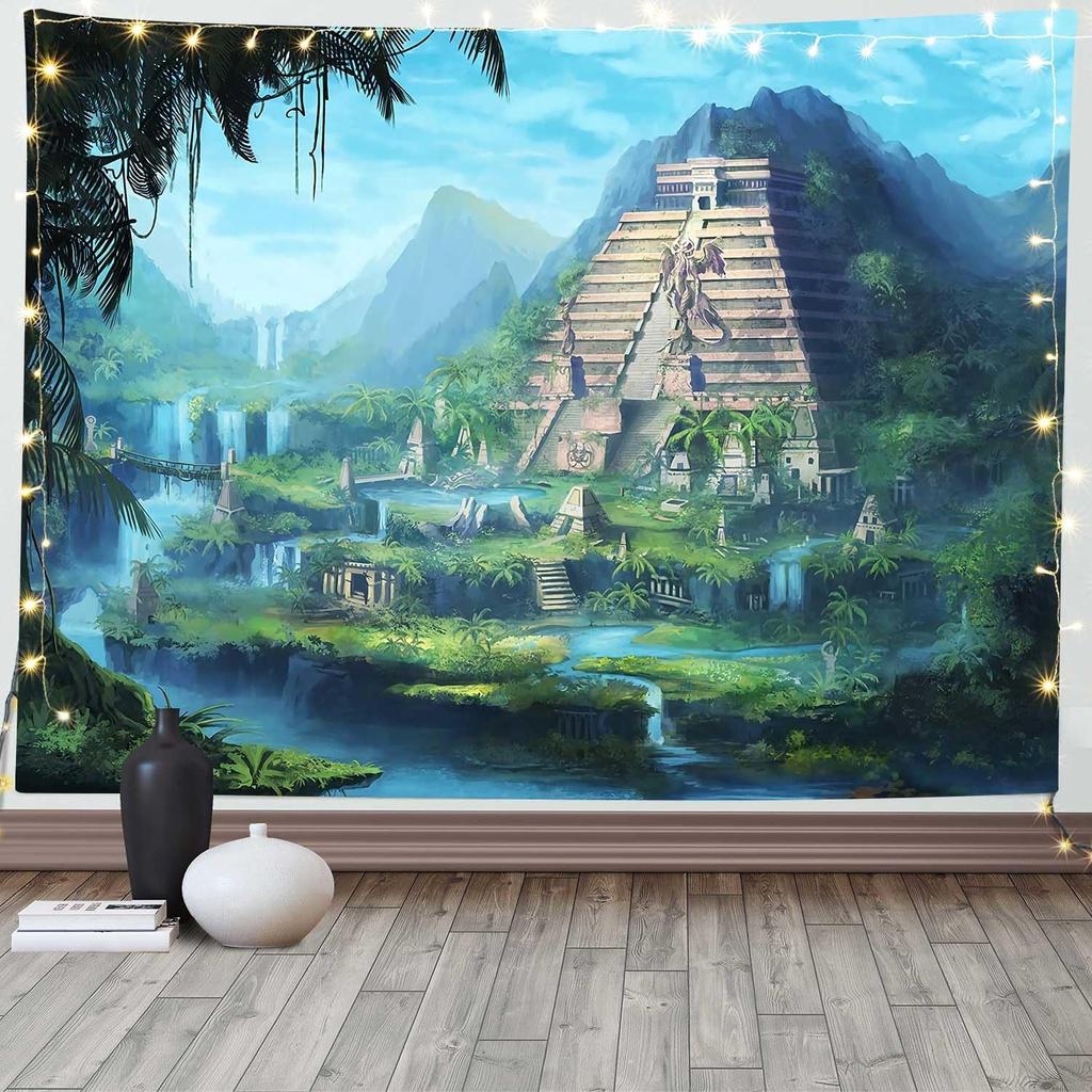 Seven Chakra Meditation Zen Wall Tapestries for BedroomGalaxy Space Lotus Spiritual Wall Hanging Art Decor for Living Room Dorm