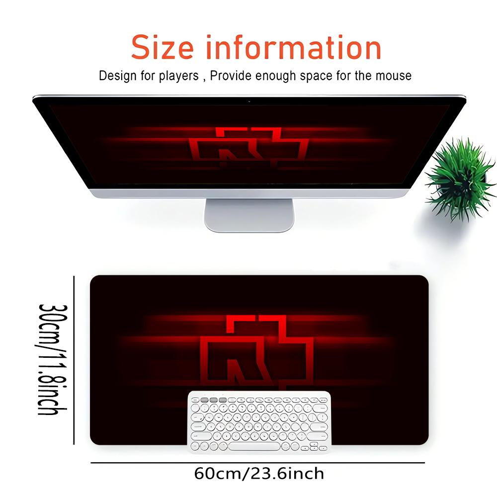 Symbol Large Gaming Mouse Pad Nonslip Rubber Base Waterproof Desk Mat For Office Pc Laptop